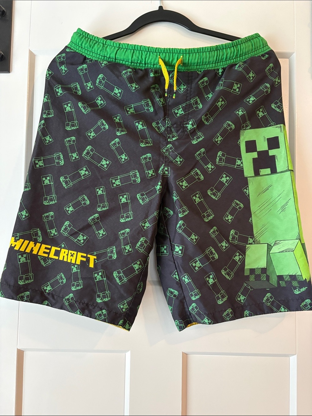 Boys Minecraft Creeper Swim Trunks